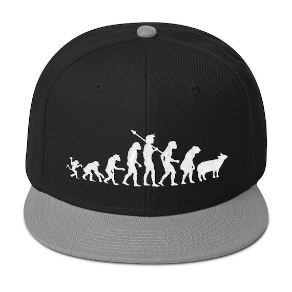 High Profile Hipster Snapback Cap, Hipster Hat, Evolution, Apeman