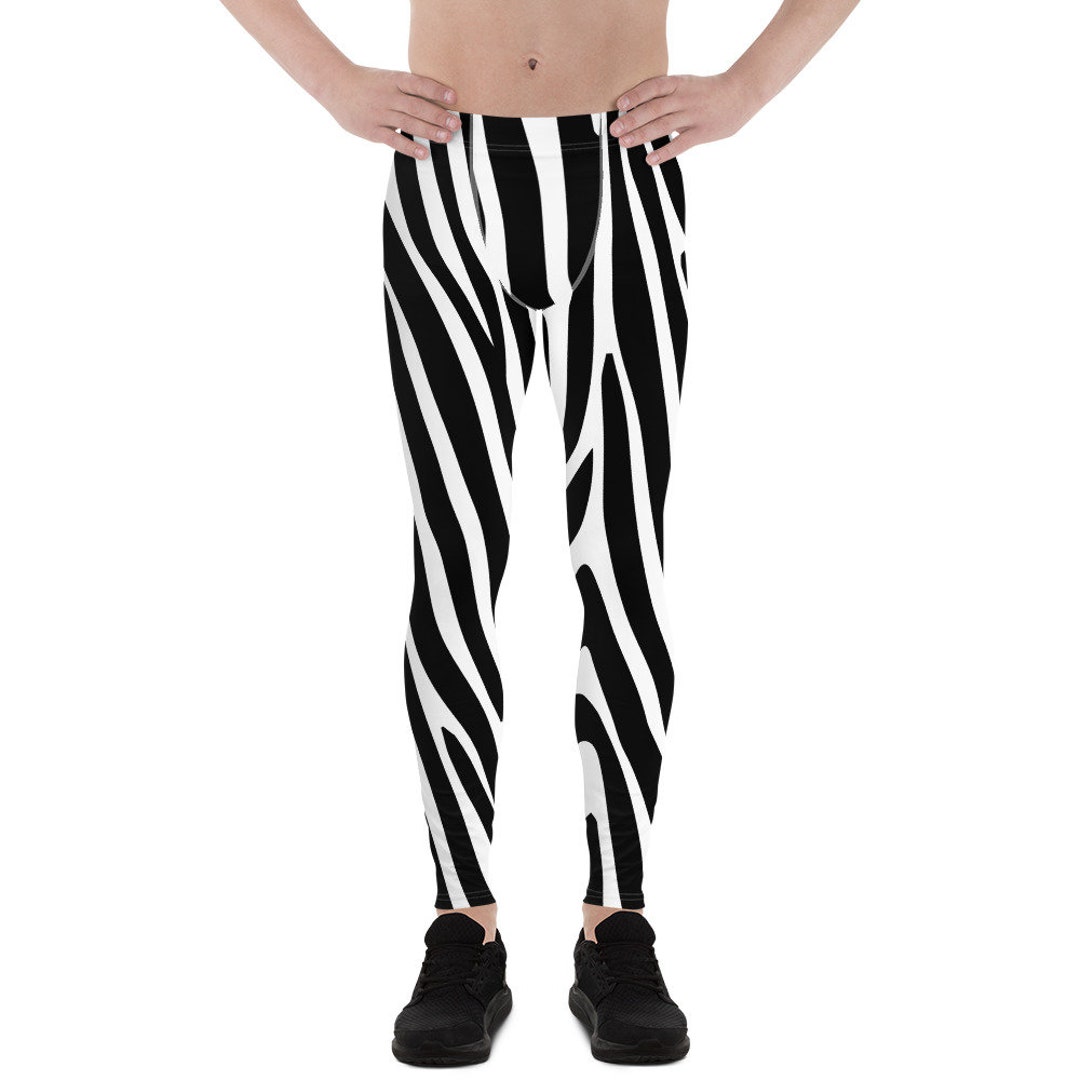 Zebra Leggings for Men Men's Hipster Fun Leggings Gifts Etsy