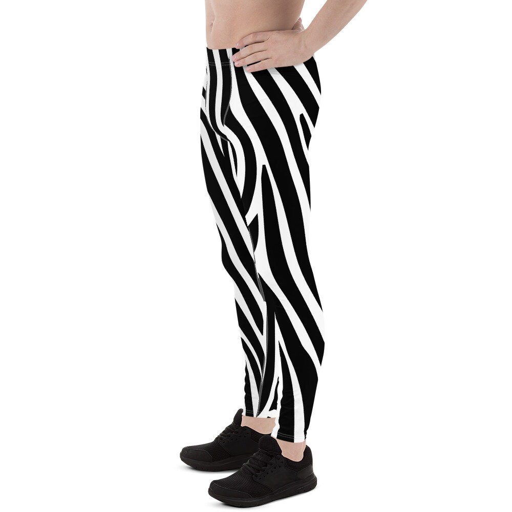 Zebra Leggings for Men Men's Hipster Fun Leggings Gifts Etsy