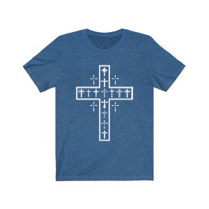 Women&#39;s Religous Cross Shirt, Faith Jesus T-Shirt, Christian Gifts, Faith in God Shirt, Religious Gifts for Women, Religious Cross Gifts Tee