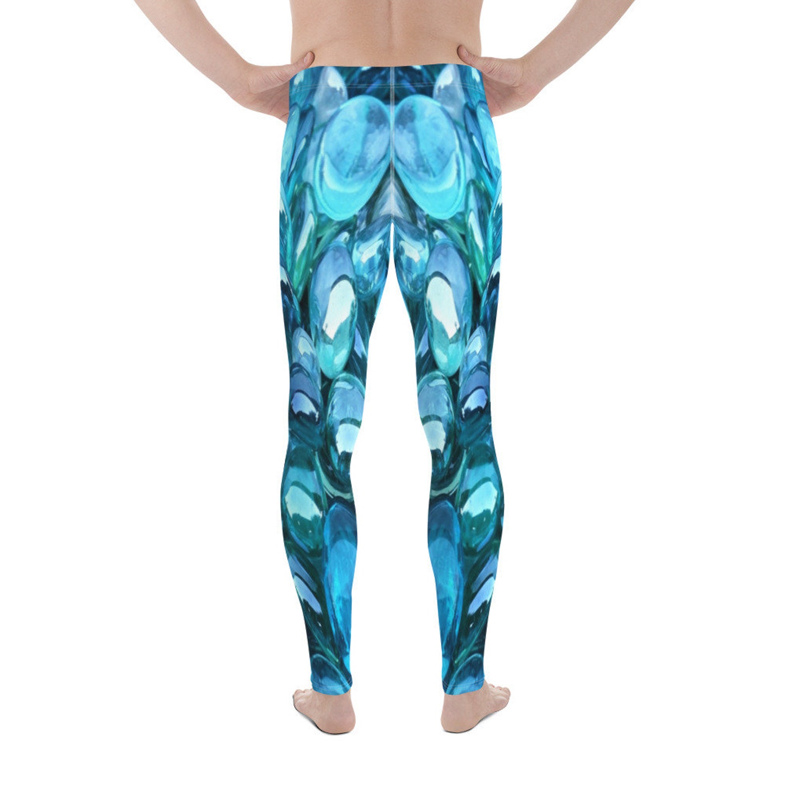 Mens Leggings Cool Spring Summer Leggings Sexy Blue Leggings Etsy
