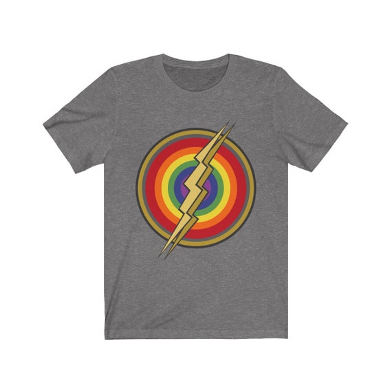 LGBTQ Rainbow Pride Clothing, Retro Superhero Shirt, Superpower LGBTQ, Gifts for LGBTQ, Rainbow Shirts and Gifts, Gay Lesbian Pride Month
