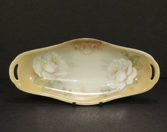 Arborose Pattern Set of 4 Tab Handled Limoges Cereal Bowls by West Wood China