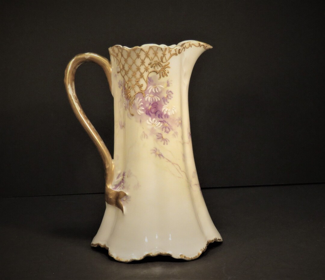 Antique H & C L France Haviland Limoges 9 Pitcher Hand Painted and Artist Signed 1895 Etsy