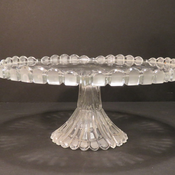 Lead Crystal Cake Stand Etsy