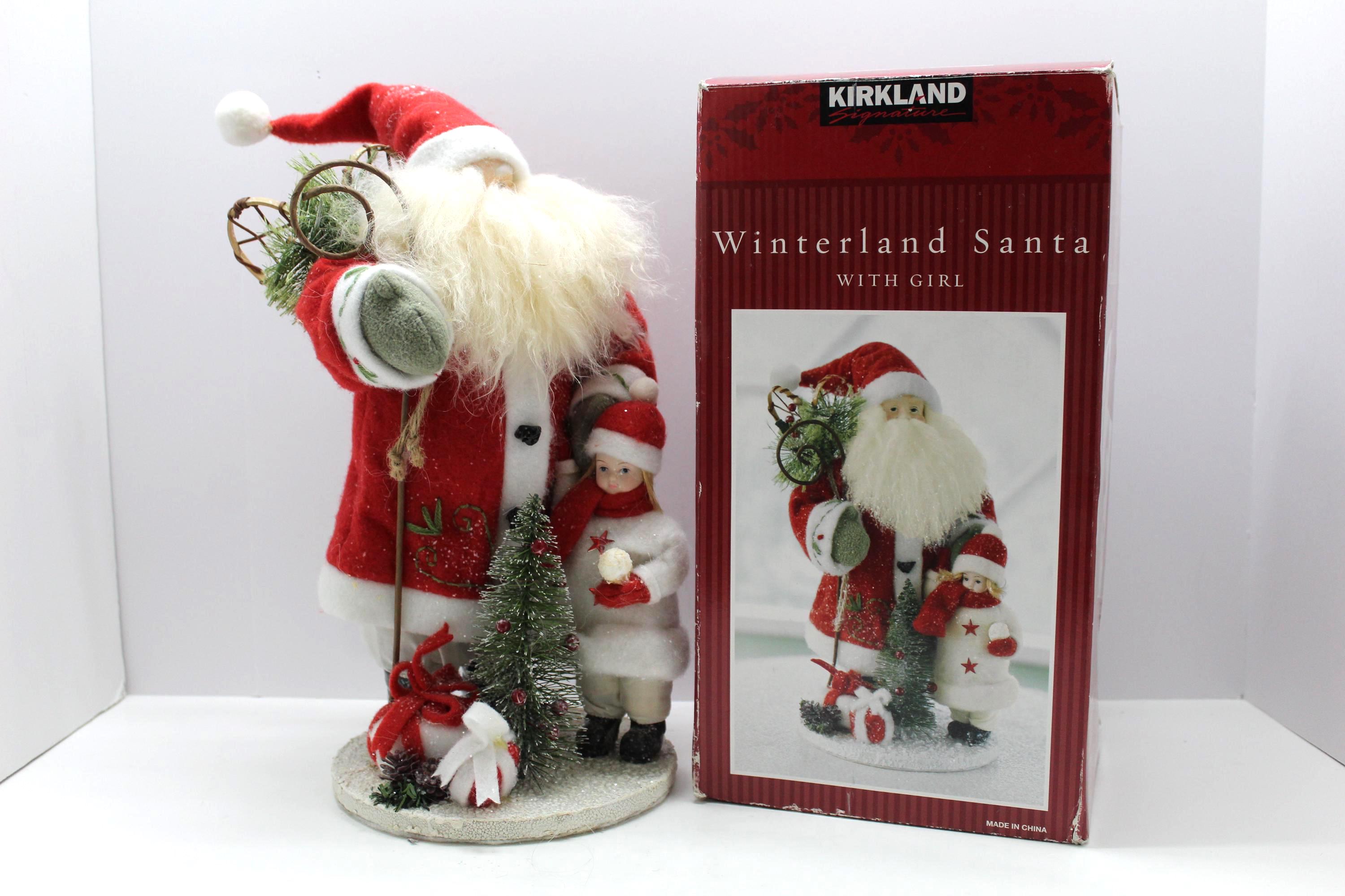 Kirkland Santa's Visit クリスマス磁器製装飾品 Kirkland porcelain