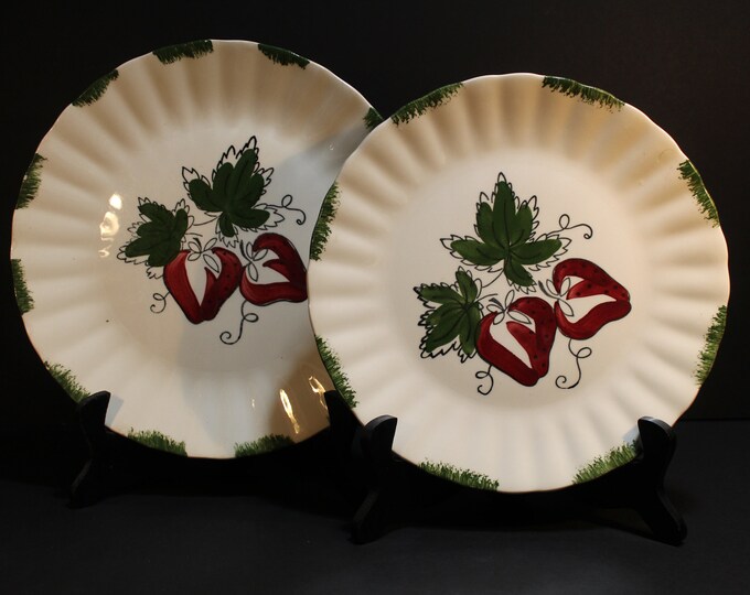 Blue Ridge Southern Pottery Fruit Plates and Bowls, Lot of 8, Vintage ...
