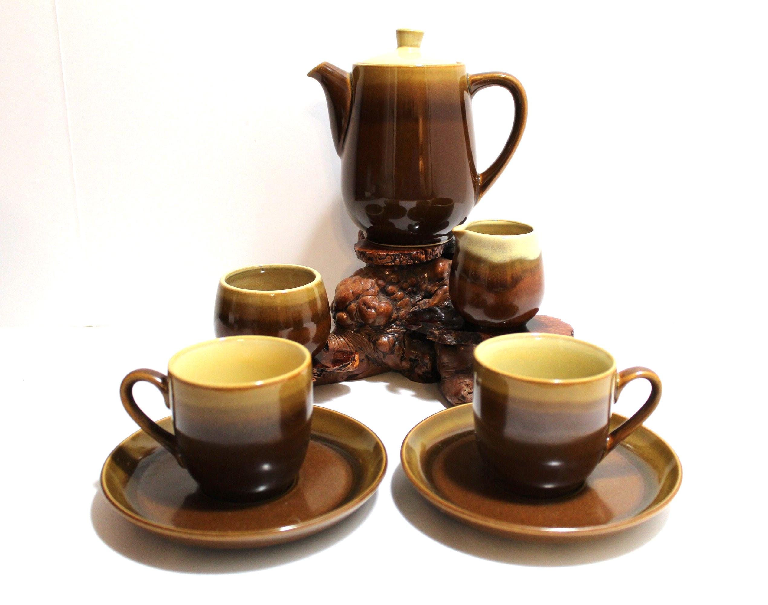 Noritake Folkstone 食器セット Set Of Two Noritake Folkstone Stoneware Safari Cup and Saucer