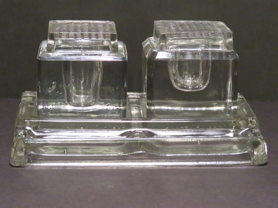 Antique Glass Inkwell Antique Glass Inkwell