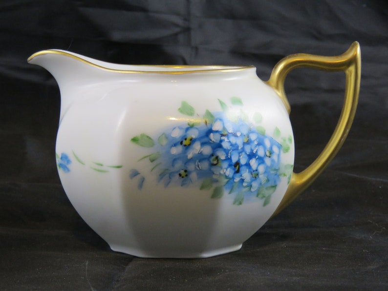 Antique Z S & Co Bavaria Hand Painted Creamer Sugar Bowl and Etsy