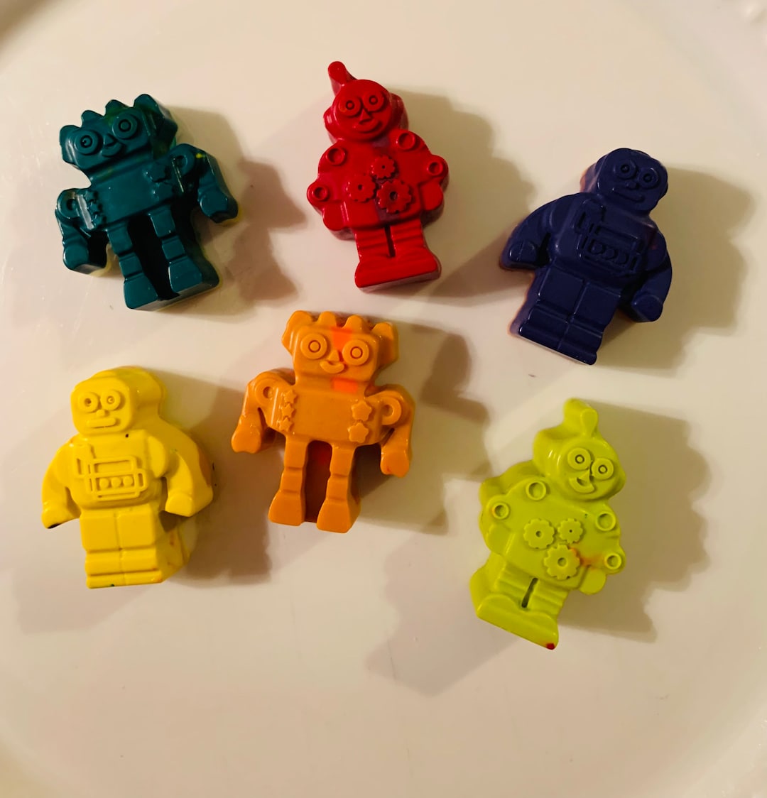 Robot Crayons Robot Party Party Favors Birthday Party Crayons Kids Gifts Easter Basket Ideas Etsy