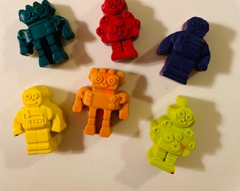 Robot Crayons- Robot Party - Party Favors - Birthday party - Crayons - Kids gifts - Easter basket ideas