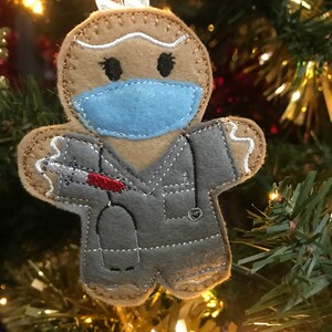 Gingerbread Man Optician / Optometrist Tree Decoration, Tree Ornament ...