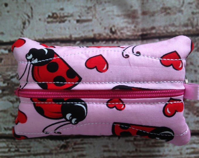 Travel First Aid Kit Care Package Holder, Zipped Pouch Lip Balm / Lip