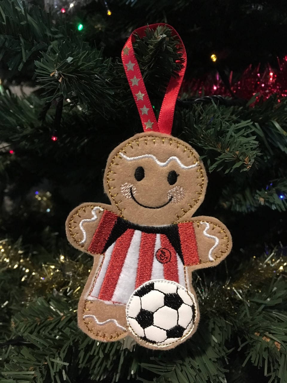 Football Christmas Tree Ornaments Baseball Gingerbread Man Etsy