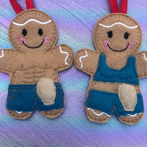 Colostomy Gingerbread, Ileostomy Gingerbread, Stoma Awareness Christmas Decoration