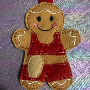 Colostomy Gingerbread, Ileostomy Gingerbread, Stoma Awareness Christmas Decoration image 5