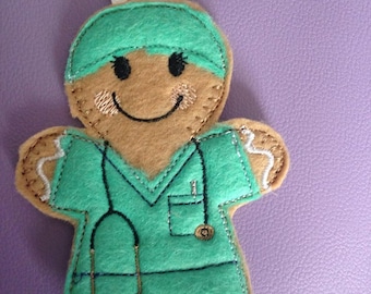 Surgeon Gingerbread, Doctor Gingerbread, Medical Gingerbread, Anaesthetist Gingerbread, Surgeon Gift, Doctor Gift, Medic Gift,Physician Gift