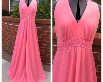 hot pink maxi dress plus size