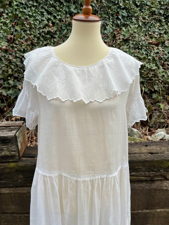 1920s sheer cotton voile lawn dress, 20s vintage … - image 6