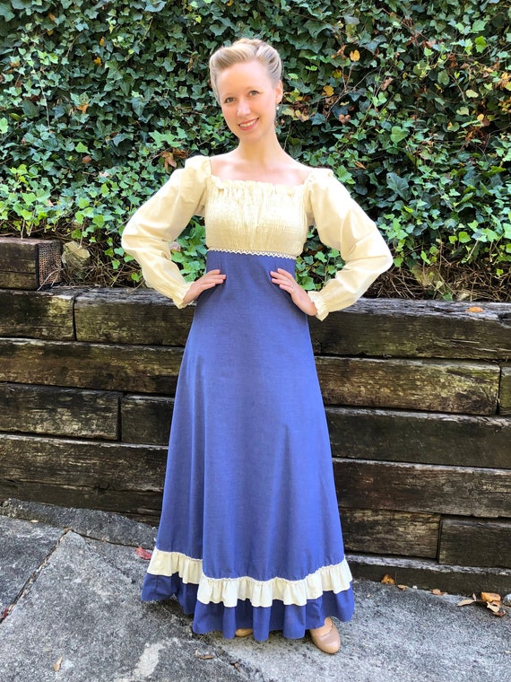 1969 Gunne Sax black label Renaissance Medieval maxi … - Gem