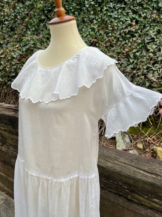 1920s sheer cotton voile lawn dress, 20s vintage … - image 5