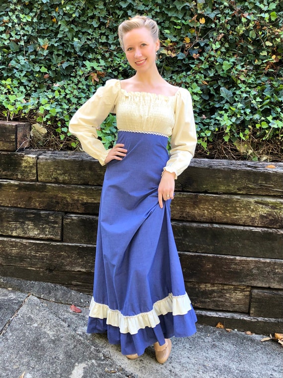 1969 Gunne Sax black label Renaissance Medieval maxi … - Gem