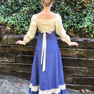 1969 Gunne Sax Black Label Renaissance Medieval Maxi Dress, 1960s 60s ...