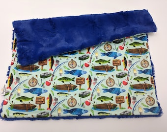 Fishing Baby Lovey, Fishing Theme Nursery Fishing Theme Baby Shower, Fishing Theme Lovey Fishing Baby Shower Gift, Minky Lovey Fishing Theme