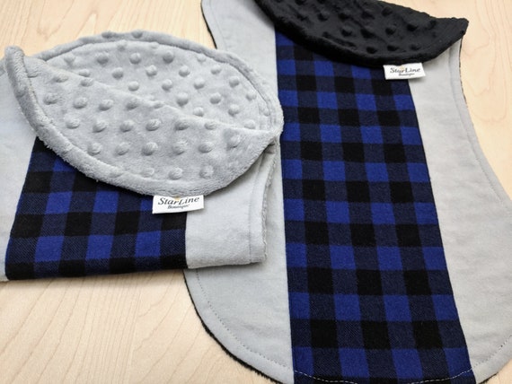 blue buffalo plaid nursery