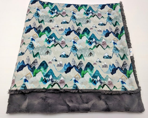 mountain baby blanket