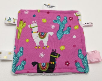 Sensory Crinkle Square, Llama Crinkle Square, Crinkle Sensory Toy, Baby Giggle Square, Add To Baby Gift Instead Of A Bow, Sensory Baby Gift
