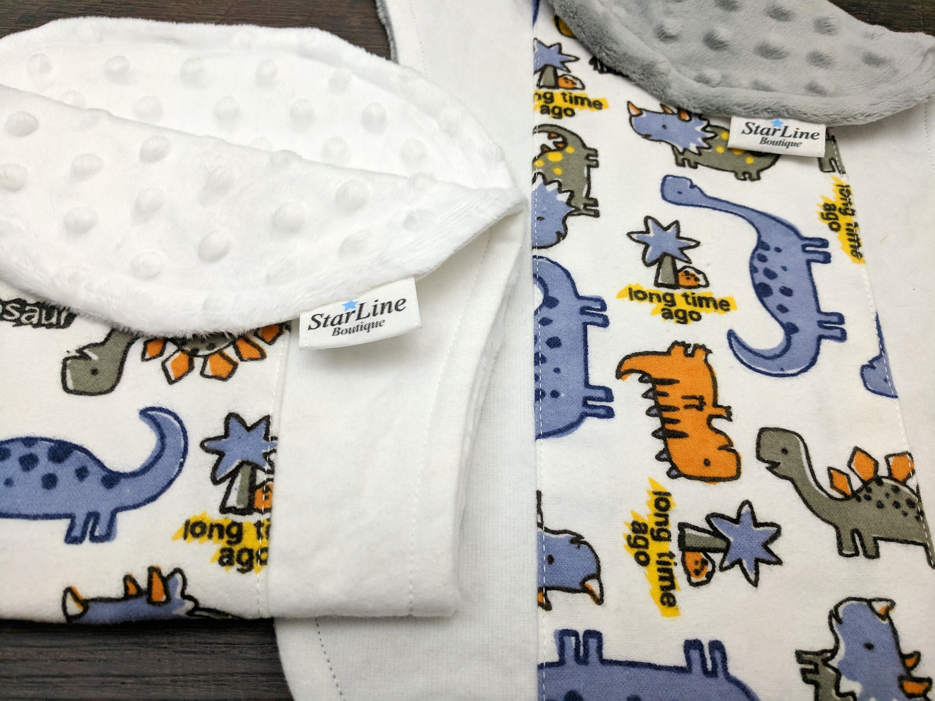 Dinosaur Burp Cloths Little Dinosaur Baby Shower Contour Etsy