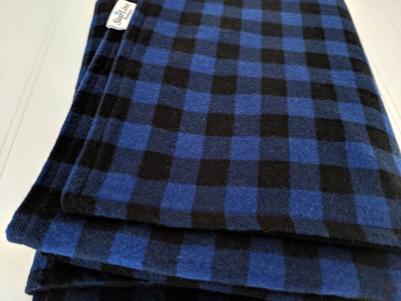 blue buffalo plaid nursery