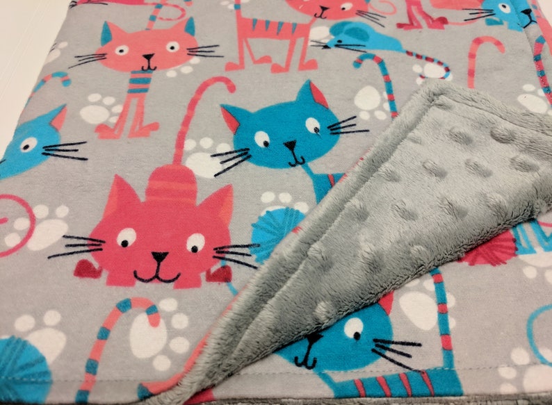 Kitten Baby Blanket Kitten Baby Shower Cat Baby Blanket Cat Etsy