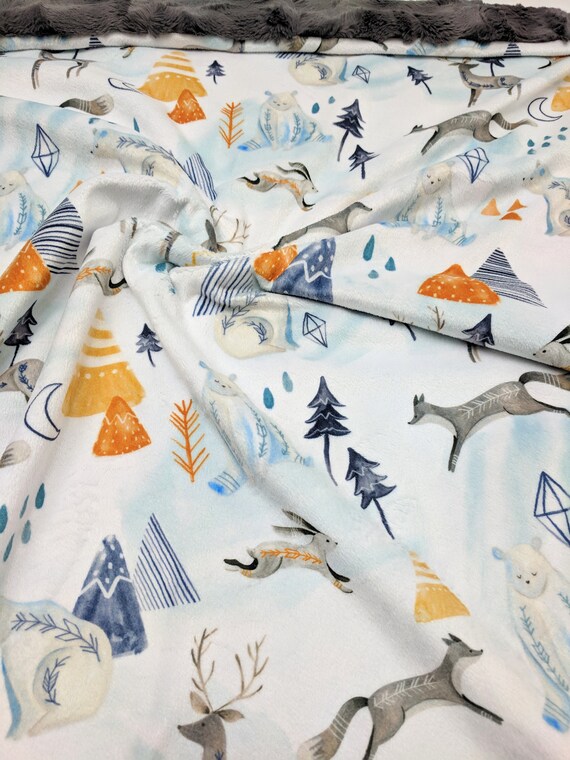 Mountain minky baby blanket online
