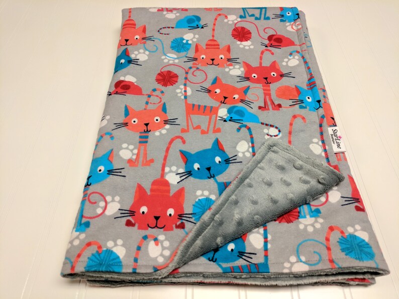 Kitten Baby Blanket Kitten Baby Shower Cat Baby Blanket Cat Etsy