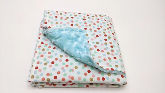 Polka dot baby blanket hotsell