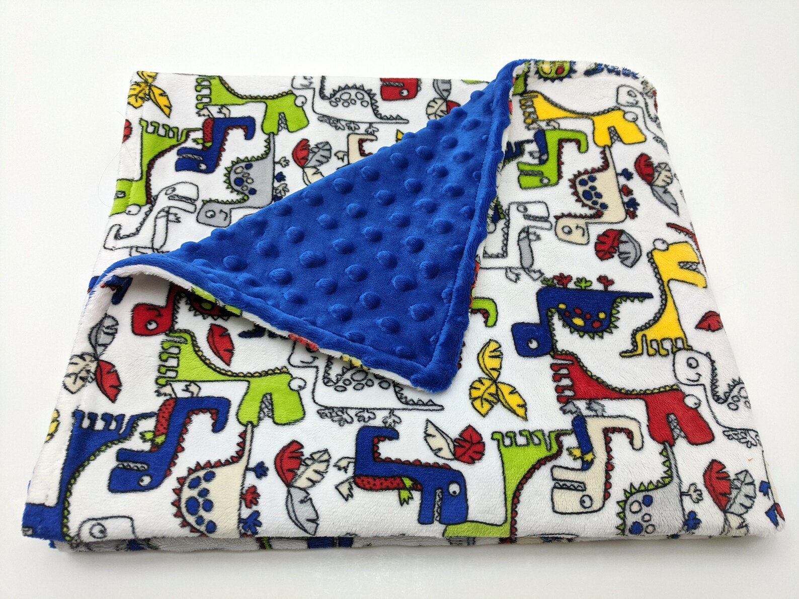 Dinosaur Minky Blanket Dinosaur Baby Blanket Dinosaur Baby Etsy