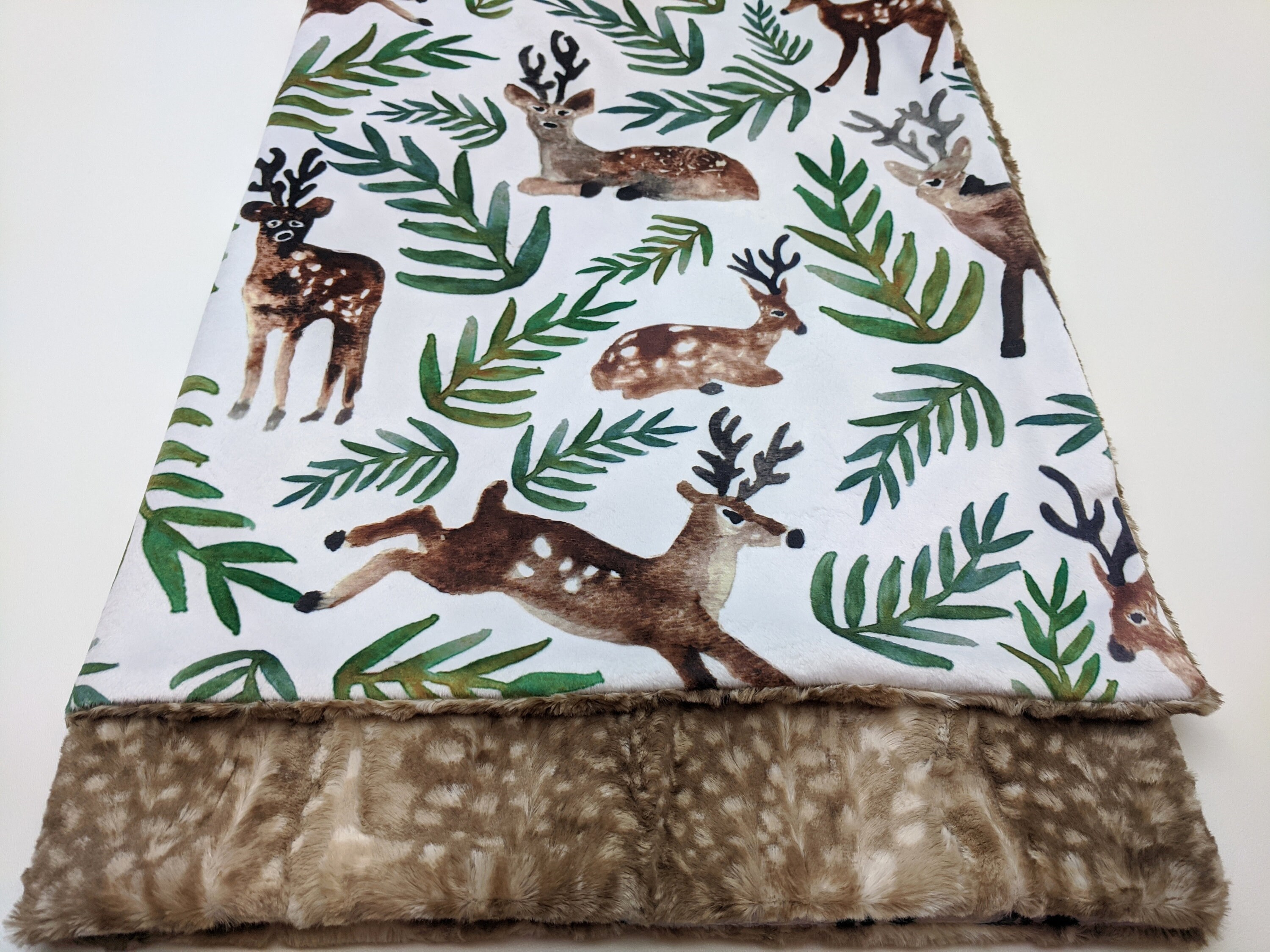 deer minky blanket