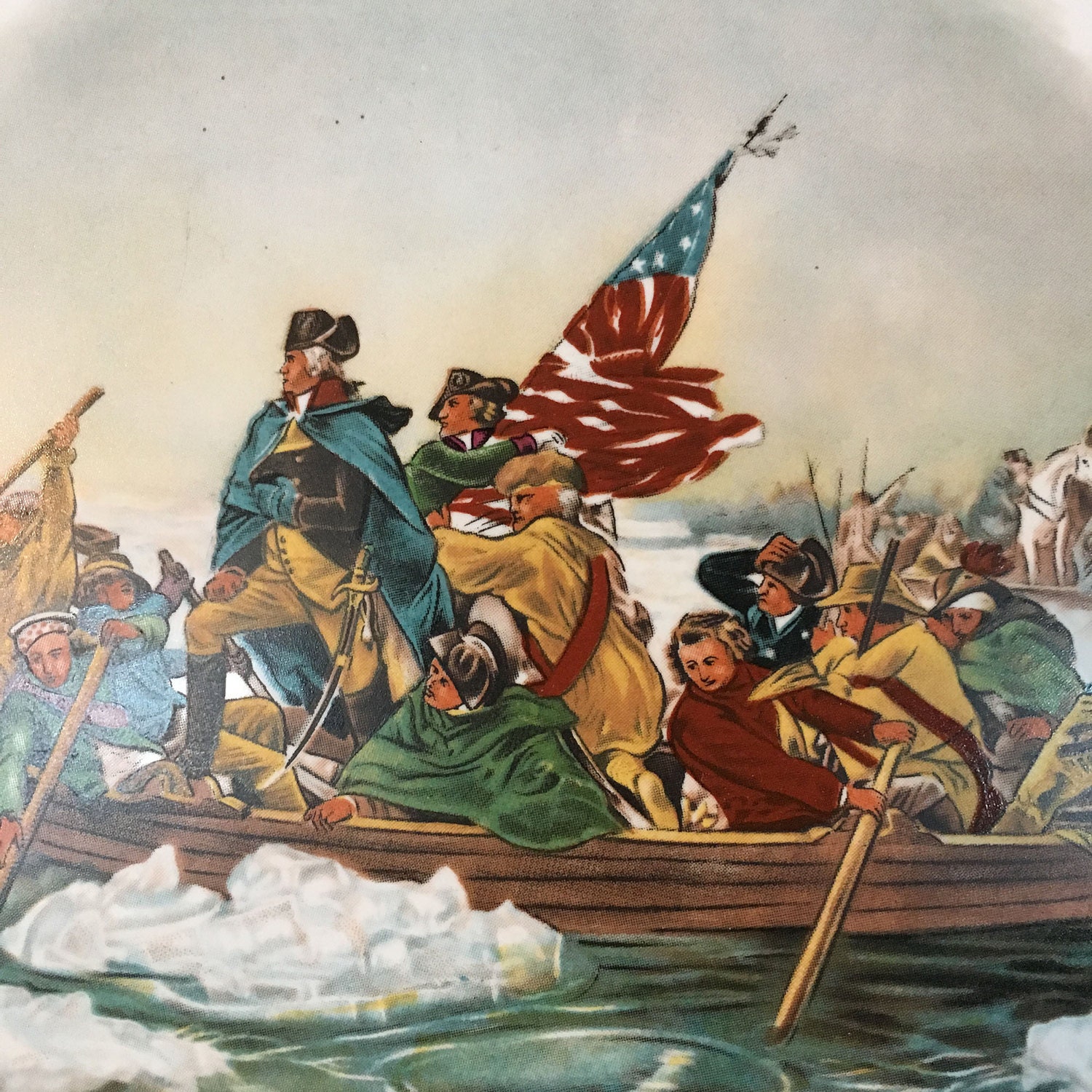 The Great American Revolution 1776 Pewter Plate Washington Etsy