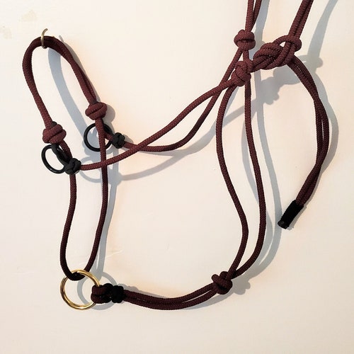 Custom Handmade Rope Horse Sidepull Bitless Bridle Hackamore Etsy