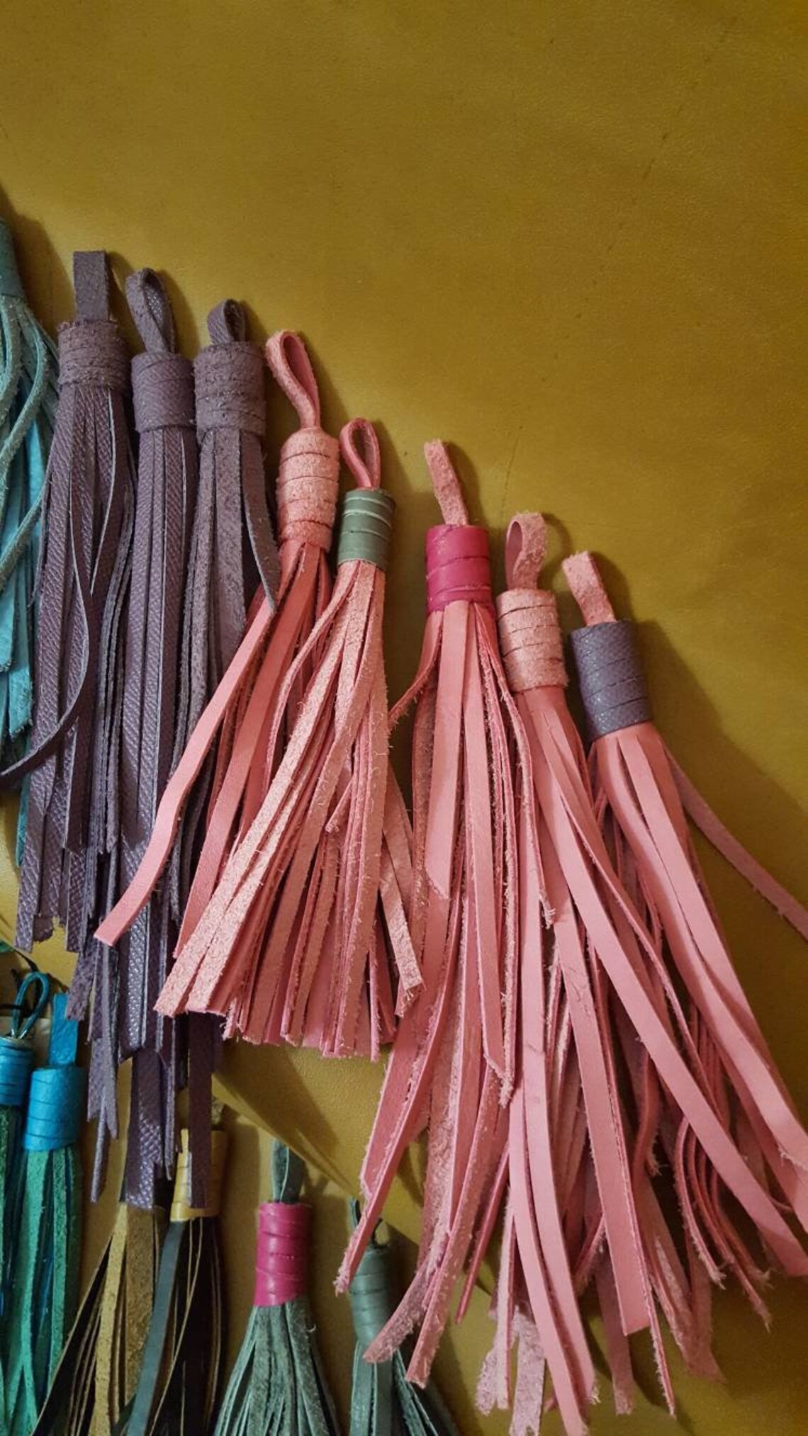 Western Leather Tassel Leather Saddle Charm Tassel leather Etsy