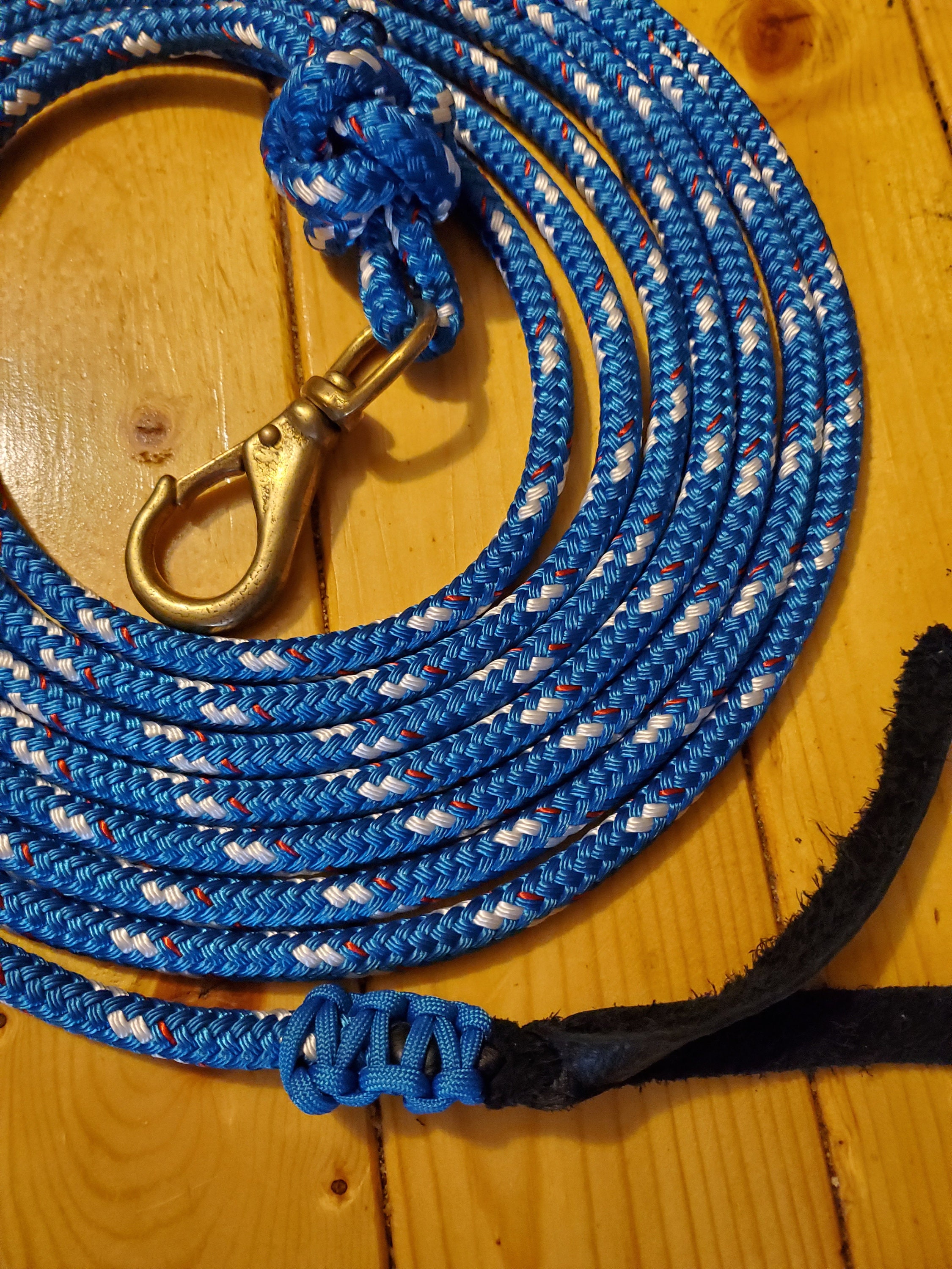 18ft Driving Line Bluehorse Rope Lunge Linehorse Training Etsy