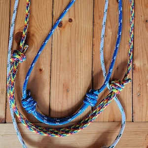Adjustable Horse Neck Rope: 1/4in Liberty Bridleless Riding