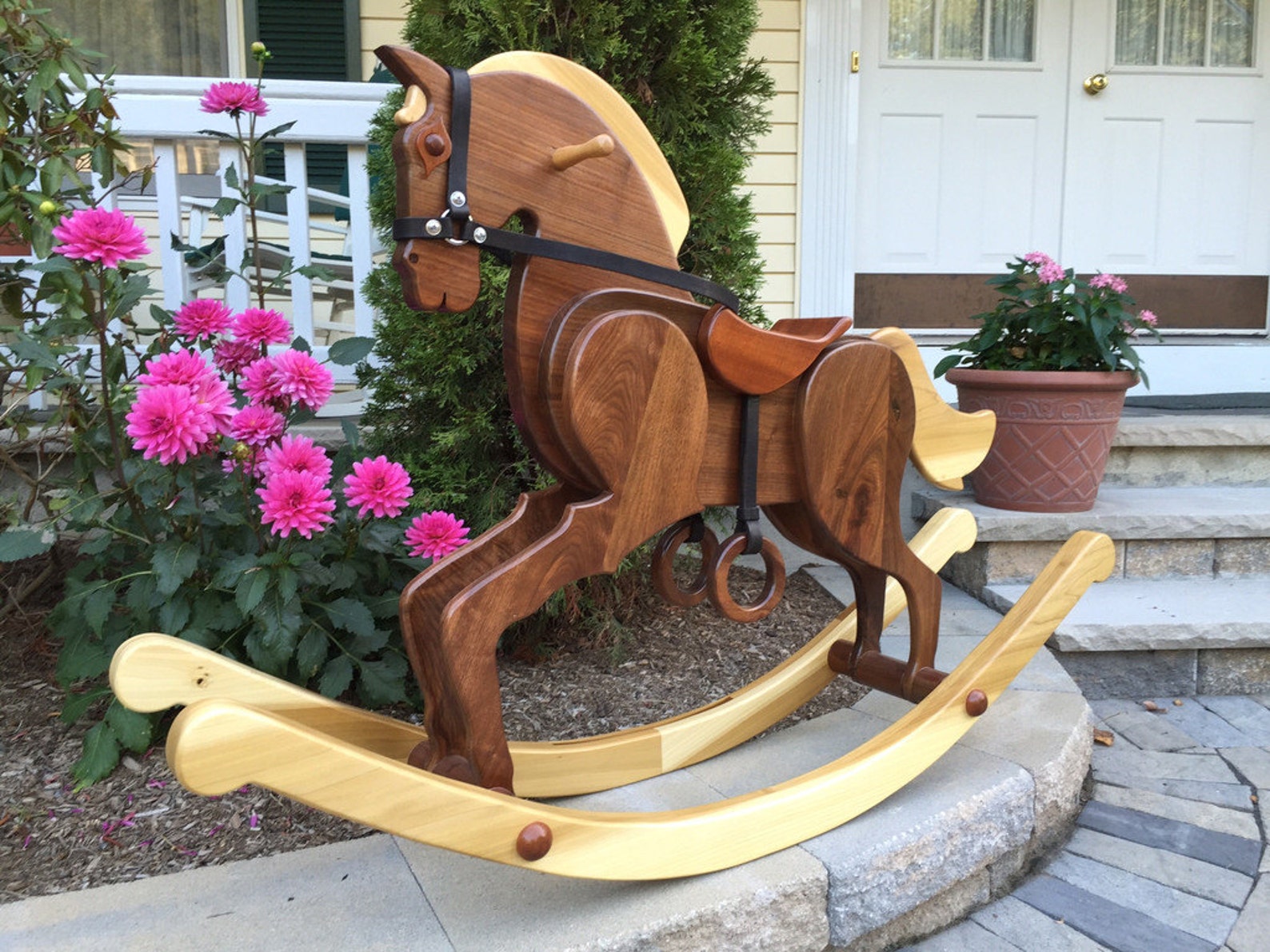 Wooden Rocking Horse // Cavallo Napolitano // Handmade Rocking Horse ...