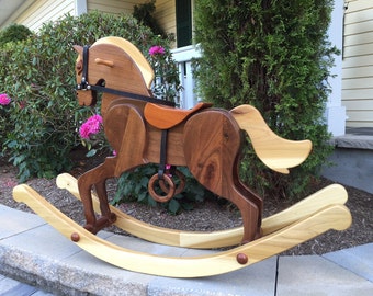 Wooden Rocking Horse // Cavallo Napolitano // Handmade Rocking Horse // Pane Perso Woodcrafts