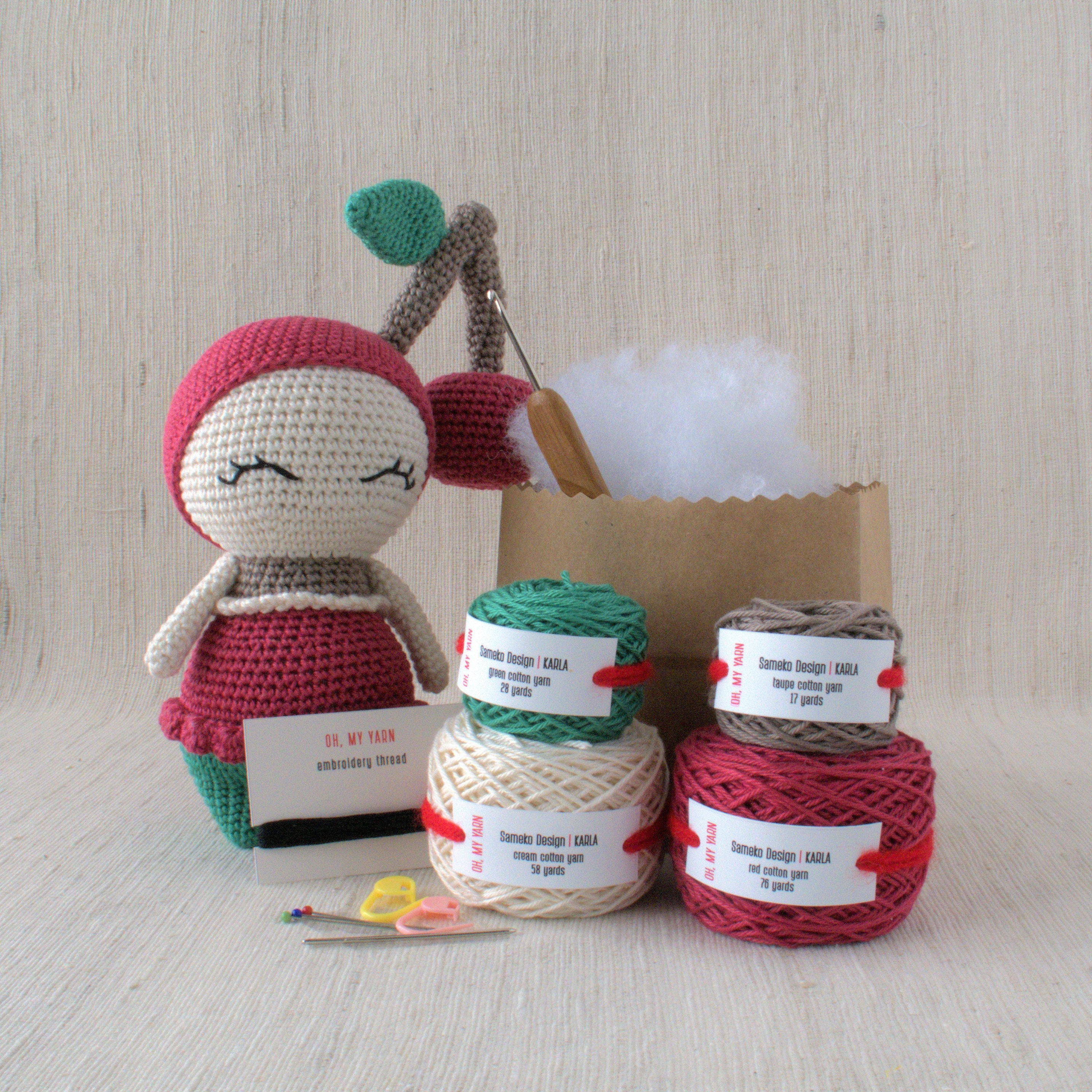 Sameko Design FUNGO the Forest Gnome DIY Crochet Amigurumi Kit