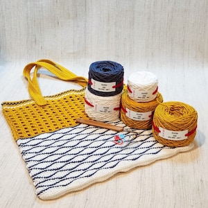 Anushkas - SOHO Bag - Kit de crochet para hacer tú mismo, bolso, cartera. Lee la descripción del artículo para más detalles.