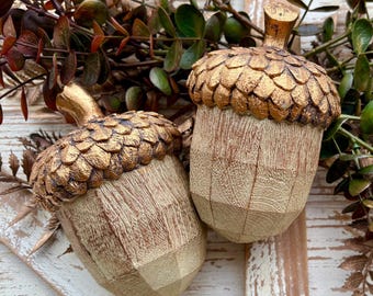 Acorn Table Decoration, Fall Table Decor, Neutral Fall Centerpiece Decor, Acorn Fall Home Decor, Thanksgiving Mantle Decor
